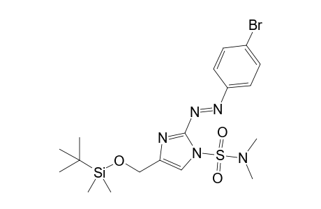 4-[(t-Butyldimethylsilyloxy)methyl]-2-[(4"-bromophenyl)diazenyl]-N,N-dimethyl-1H-imidazole-1-sulfonamide