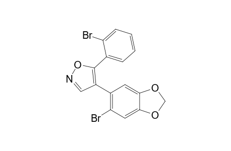 4-(6-bromanyl-1,3-benzodioxol-5-yl)-5-(2-bromophenyl)-1,2-oxazole