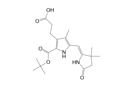 1H-Pyrrole-3-propanoic acid, 2-[(1,1-dimethylethoxy)carbonyl]-5-[(3,3-dimethyl-5-oxo-2-pyrrolidinylidene)methyl]-4-methyl-, (Z)-
