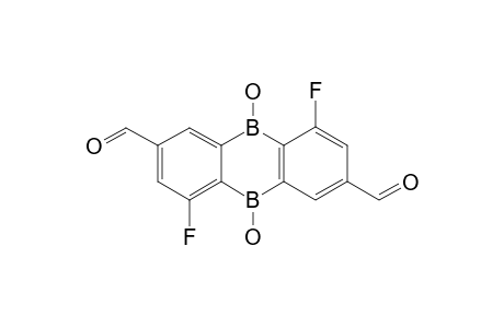 1,5-DIFLUORO-3,7-DIFORMYL-9,10-DIHYDROXY-9,10-DIHYDRO-9,10-DIBORAANTHRACENE