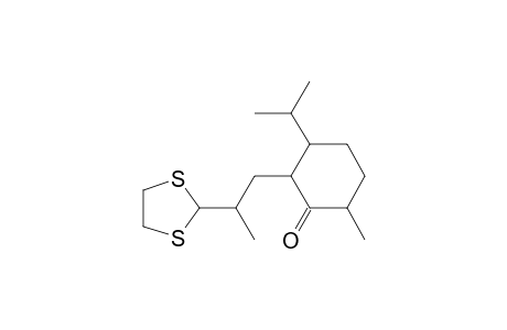 Cyclohexanone, 2-[2-(1,3-dithiolan-2-yl)propyl]-6-methyl-3-(1-methylethyl)-