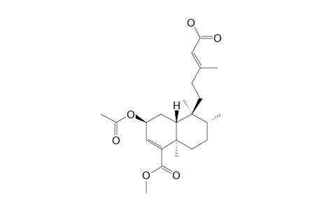2-BETA-ACETOXY-19-CARBOXYMETHYL-ClERODA-3,13-DIEN-15-OIC-ACID
