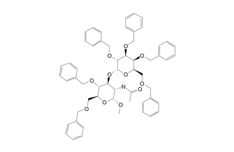 METHYL-O-(2,3,4,6-TETRA-O-BENZYL-ALPHA-D-GALACTOPYRANOSYL)-(1->3)-2-ACETAMIDO-4,6-DI-O-BENZYL-2-DEOXY-ALPHA-D-GLUCOPYRANOSIDE