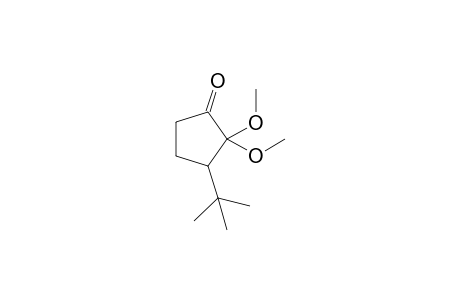 3-(t-Butyl)-2,2-dimethoxycyclopentan-1-one