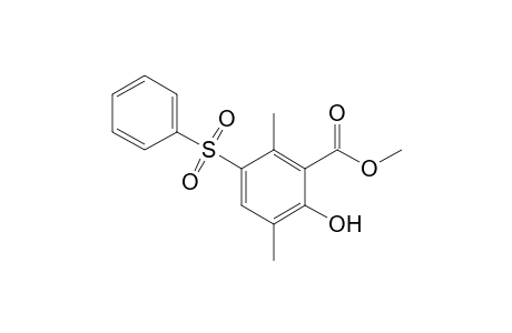 Methyl 2-Hydroxy-3,6-dimethyl-5-(phenylsulfonyl)benzoate