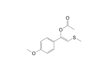 (Z)-1-(p-Methoxyphenyl)-2-(methylthio)vinyl acetate