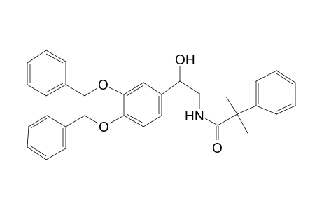 N-(2-[3,4-Bis(benzyloxy)phenyl]-2-hydroxyethyl)-2-methyl-2-phenylpropanamide