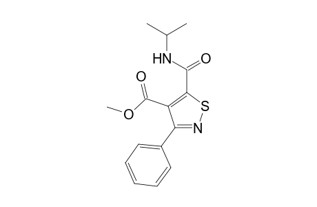4-Isothiazolecarboxylic acid, 5-[[(1-methylethyl)amino]carbonyl]-3-phenyl-, methyl ester