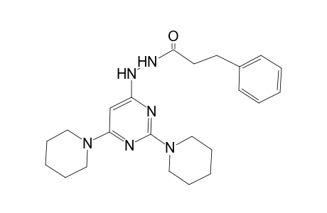 3-Phenyl-propionic acid N'-(2,6-di-piperidin-1-yl-pyrimidin-4-yl)-hydrazide