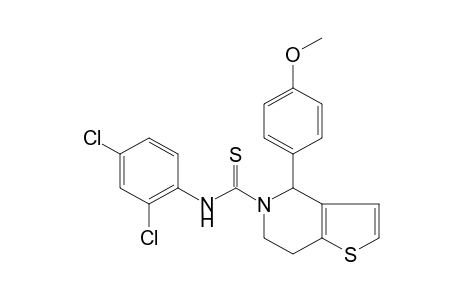 2',4'-dichloro-4-(p-methoxyphenyl)-4,5,6,7-tetrahydrothiothieno[3,2-c]pyridine-5-carboxanilide
