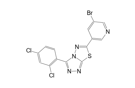 [1,2,4]triazolo[3,4-b][1,3,4]thiadiazole, 6-(5-bromo-3-pyridinyl)-3-(2,4-dichlorophenyl)-