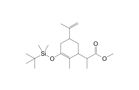 2-[3-(tert-Butyldimethylsilyloxy)-5-isopropenyl-2-methylcyclohex-2-enyl]propionic acid methyl ester