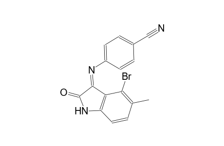 benzonitrile, 4-[[(3E)-4-bromo-1,2-dihydro-5-methyl-2-oxo-3H-indol-3-ylidene]amino]-