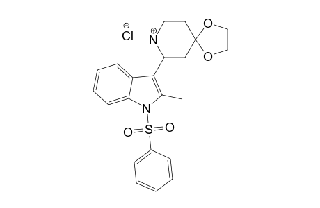 2-[2-METHYL-1-(PHENYLSULFONYL)-3-INDOLYL]-4-PIPERIDONE-ETHYLENE-KETAL-HYDROCHLORIDE