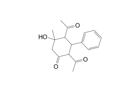 2,4-Diacetyl-5-hydroxy-5-methyl-3-phenylcyclohexanone