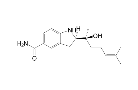 (2R)-2-[(1S)-1-hydroxy-1,5-dimethyl-hex-4-enyl]indoline-5-carboxamide