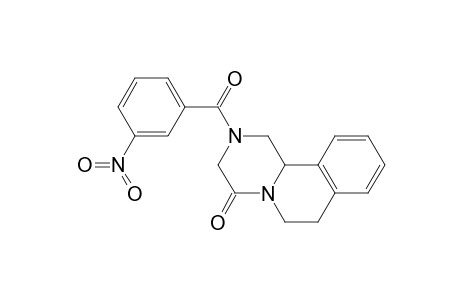 2-(m-Nitrobenzoyl)-1,2,3,6,7,11b-hexahydro-4H-pyrazino[2,1-a]isoquinolin-4-one