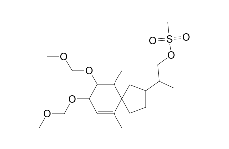 (2RS,5SR,8RS,9RS,10SR)-2-(2-Mesyloxy-1-methylethyl)-8,9-bis(methoxymethoxy)-6,10-dimethylspiro[4.5]dec-6-ene