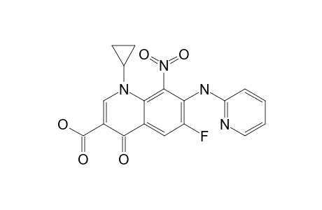1-CYCLOPROPYL-6-FLUORO-8-NITRO-4-OXO-7-(PYRIDIN-2-YL-AMINO)-1,4-DIHYDROQUINOLINE-3-CARBOXYLIC-ACID