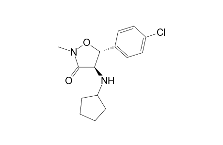 4-Cyclopentylamino-2-methyl-5-p-chlorophenylisoxazalidin-3-one
