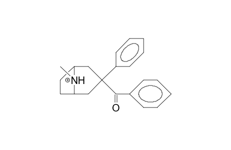 3a-Phenyl-tropan-3b-yl phenyl ketone N-cation