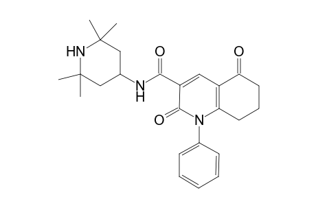 2,5-Dioxo-1-phenyl-N-(2,2,6,6-tetramethylpiperidin-4-yl)-1,2,5,6,7,8-hexahydroquinoline-3-carboxamide