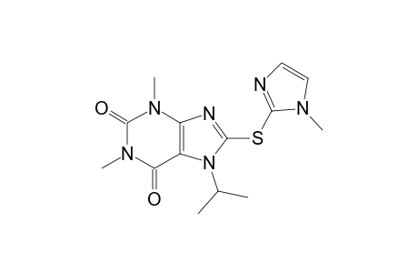 7-Isopropyl-1,3-dimethyl-8-(1-methyl-1H-imidazol-2-ylsulfanyl)-3,7-dihydro-purine-2,6-dione