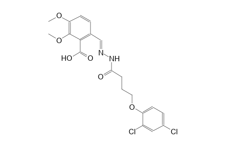 6-((E)-{[4-(2,4-dichlorophenoxy)butanoyl]hydrazono}methyl)-2,3-dimethoxybenzoic acid
