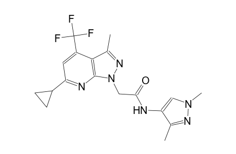 1H-pyrazolo[3,4-b]pyridine-1-acetamide, 6-cyclopropyl-N-(1,3-dimethyl-1H-pyrazol-4-yl)-3-methyl-4-(trifluoromethyl)-