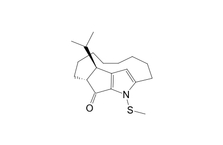 (1R,14R) 14-Isopropyl-11-methylthio-11-azatricyclo[8.3.3]hexadeca-10(16),12(15)-diene-13-one