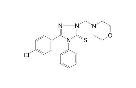 5-(4-Chlorophenyl)-2-(4-morpholinylmethyl)-4-phenyl-1,2,4-triazole-3-thione