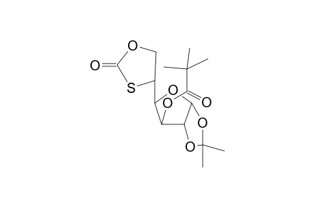 3-O-Pivaloyl-5,6-O,S-carbonyl-1,2-O-isopropylidene-5(S)-.alpha.,D-glucofuranose