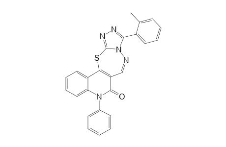 N-Phenyl-10-(o-tolyl)-(1,2,4)-triazolo[3',4' : 2,3]thiadiazepino[6,7-c]quinolin-6(5H)-one