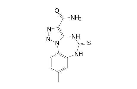 3-Carboxamido-8-methyl-1,2,3-triazolo[1,5-a]-(1,3,5)-benzotriazepine-5-thione