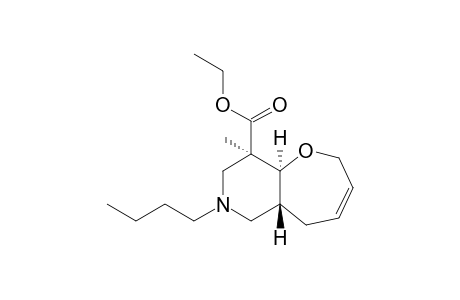 Ethyl (5aR*,9R*,9aS*)-7-butyl9-methyl-2,5,5a,6,7,8,9,9a-octahydrooxepino[3,2-c]pyridine-9-carboxylate