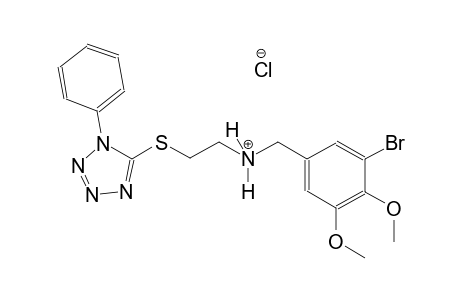 N-(3-bromo-4,5-dimethoxybenzyl)-2-[(1-phenyl-1H-tetraazol-5-yl)sulfanyl]ethanaminium chloride