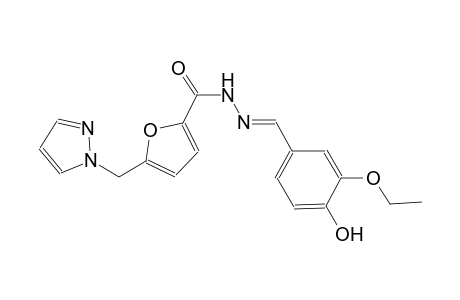 N'-[(E)-(3-ethoxy-4-hydroxyphenyl)methylidene]-5-(1H-pyrazol-1-ylmethyl)-2-furohydrazide
