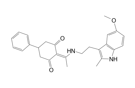 2-(1-{[2-(5-methoxy-2-methyl-1H-indol-3-yl)ethyl]amino}ethylidene)-5-phenyl-1,3-cyclohexanedione
