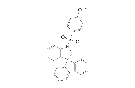 (+-)-(3aS,8aR)-3,3-Diphenyl-1-(4-methoxyphenylsulfonyl)-1,3,3a,4,5,7a-hexahydro-1H-indole