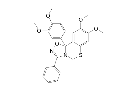 8,9-DIMETHOXY-10B-(3,4-DIMETHOXYPHENYL)-3-PHENYL-1,2,4-OXADIAZOLO-[4,5-C]-[1,3]-BENZOTHIAZINE