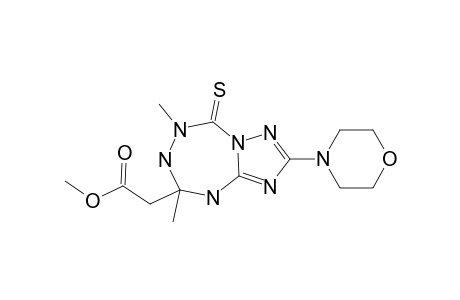 6,8-DIMETHYL-8-METHOXYCARBONYLMETHYL-2-MORPHOLINO-5,6,8,9-TETRAHYDRO-[1,2,4]-TRIAZOLO-[1,5-D]-[1,2,4,6]-TETRAZEPINE-5-(7H)-THIONE