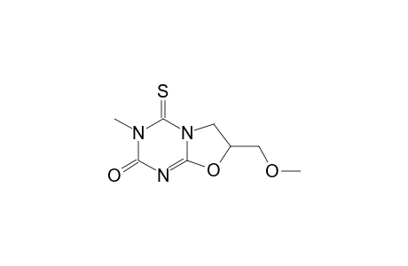 2,3,6,7-TETRAHYDRO-3-METHYL-7-METHOXYMETHYL-4H-OXAZOLO-[3.2-A]-1,3,5-TRIAZIN-2-ONE-4-THIONE