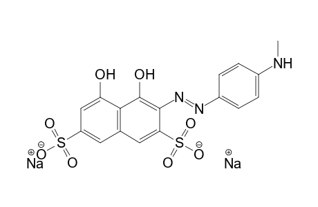 2,7-Naphthalenedisulfonic acid, 4,5-dihydroxy-3-[[4-(methylamino)phenyl]azo]-, disodium salt