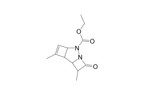 (3.alpha.,6.alpha.,7.alpha.,8.alpha.)-5,8-dimethyl-2-ethoxycarbonyl-9-oxo-1,2-diazatricyclo[5.2.0.0(3,6)]-4-nonene