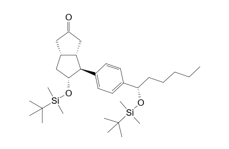 (3aS,4S,5R,6aR)-5-(tert-Butyl-dimethyl-silanyloxy)-4-{4-[(S)-1-(tert-butyl-dimethyl-silanyloxy)-hexyl]-phenyl}-hexahydro-pentalen-2-one