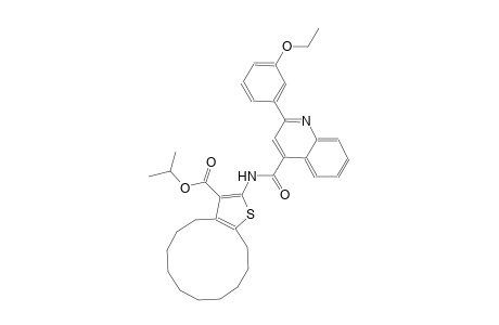 isopropyl 2-({[2-(3-ethoxyphenyl)-4-quinolinyl]carbonyl}amino)-4,5,6,7,8,9,10,11,12,13-decahydrocyclododeca[b]thiophene-3-carboxylate