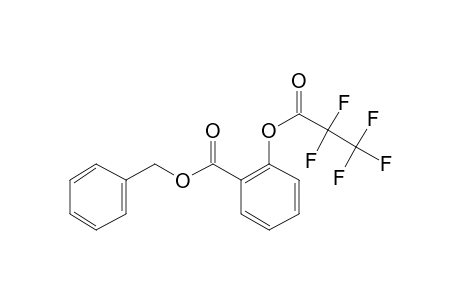 Salicylic acid, o-pentafluoropropionyl-, benzyl ester