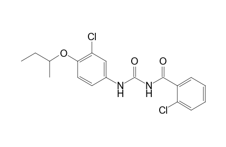 Benzamide, 2-chloro-N-[[[3-chloro-4-(1-methylpropoxy)phenyl]amino]carbonyl]-
