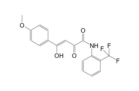 (3Z)-4-hydroxy-4-(4-methoxyphenyl)-2-oxo-N-[2-(trifluoromethyl)phenyl]-3-butenamide