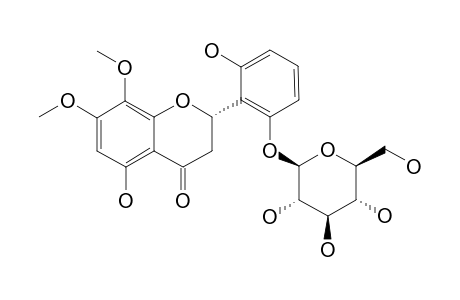 5,2',6'-TRIHYDROXY-7,8-DIMETHOXY-FLAVANONE-2'-O-BETA-D-GLUCOPYRANOSIDE